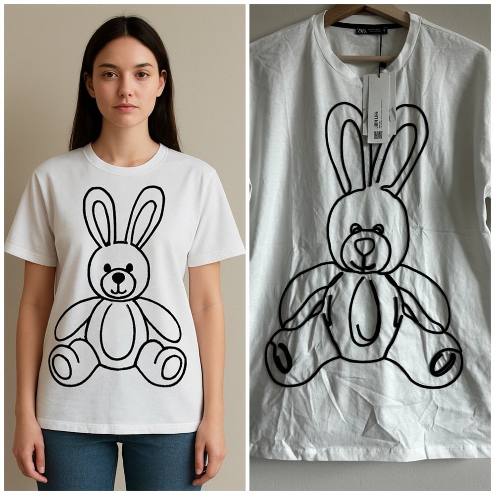 Zara Women’s Rabbit / Bunny Tee